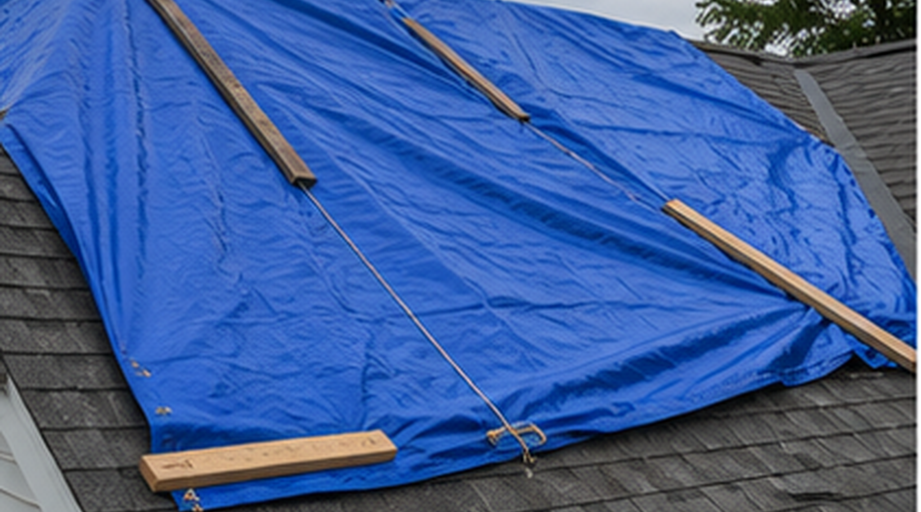 Tree damage roof repair assessment